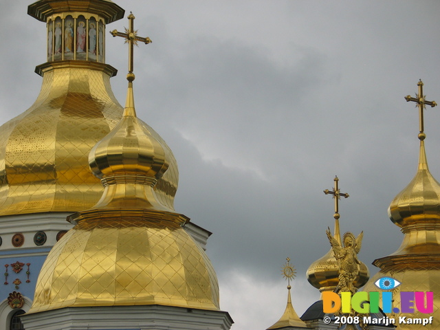 28263 Domes of St. Michael's golden domed cathedral